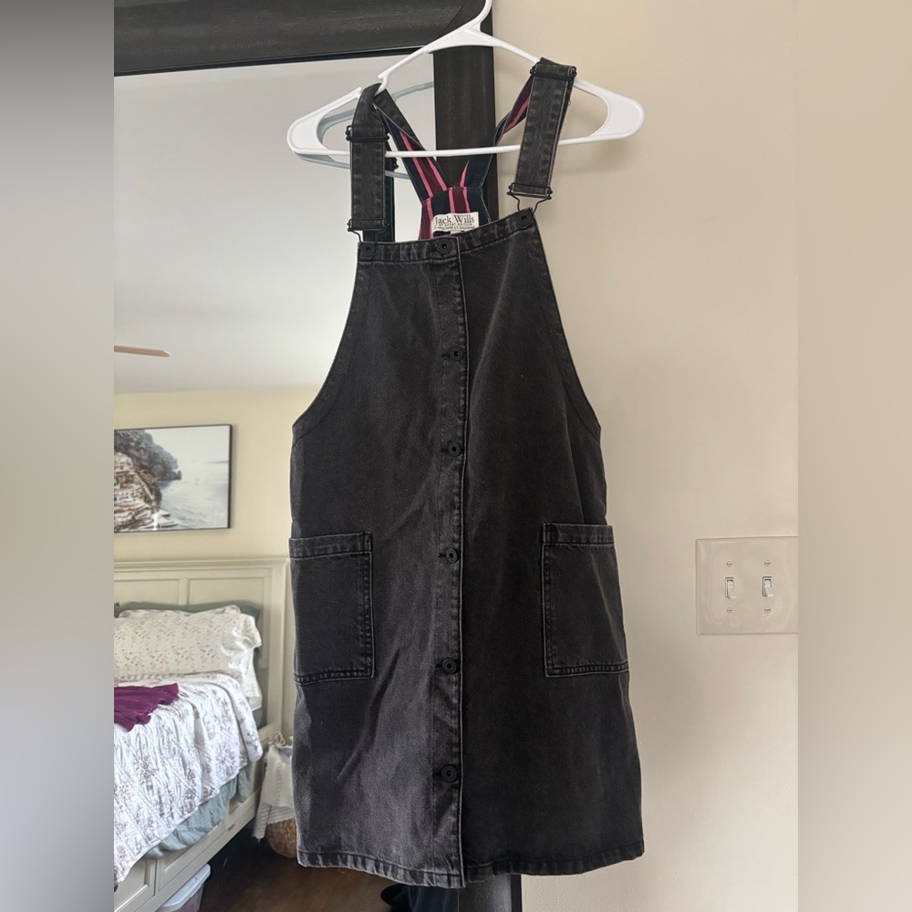 Jack Wills Black Denim Dress